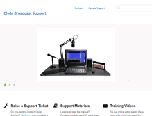 Tablet Screenshot of clydebroadcastsupport.com